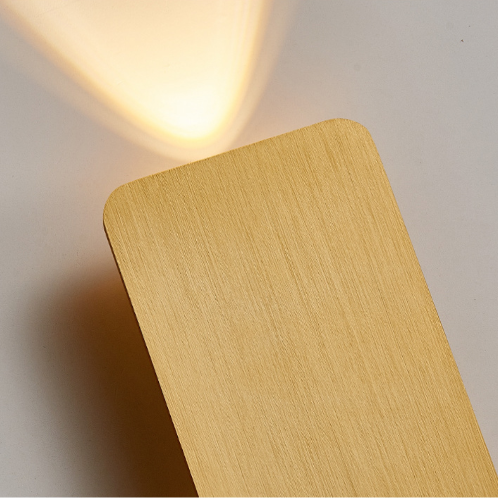 LED Wall Sconce with Dual Up Down Illumination and Brushed Metal Rectangular Design - Image 4