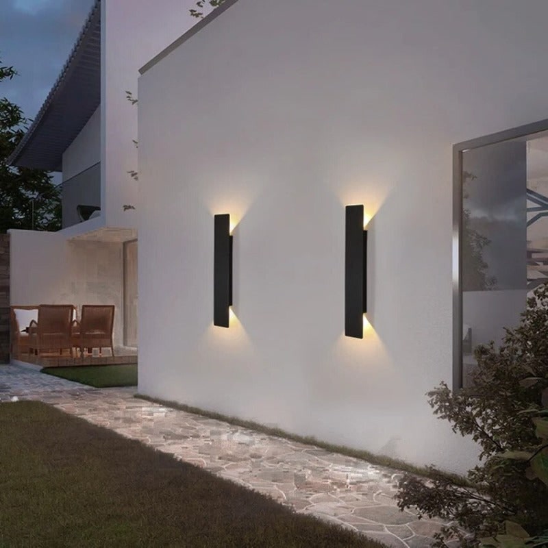 LED Wall Sconce with Modern Linear Design and Indirect Backlighting for Outdoor Spaces - Image 2