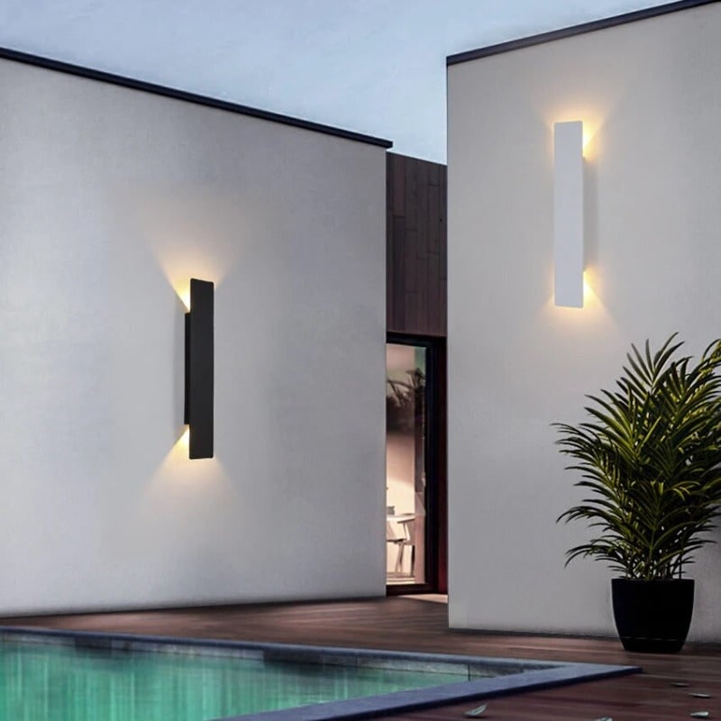 LED Wall Sconce with Modern Linear Design and Indirect Backlighting for Outdoor Spaces - Image 3