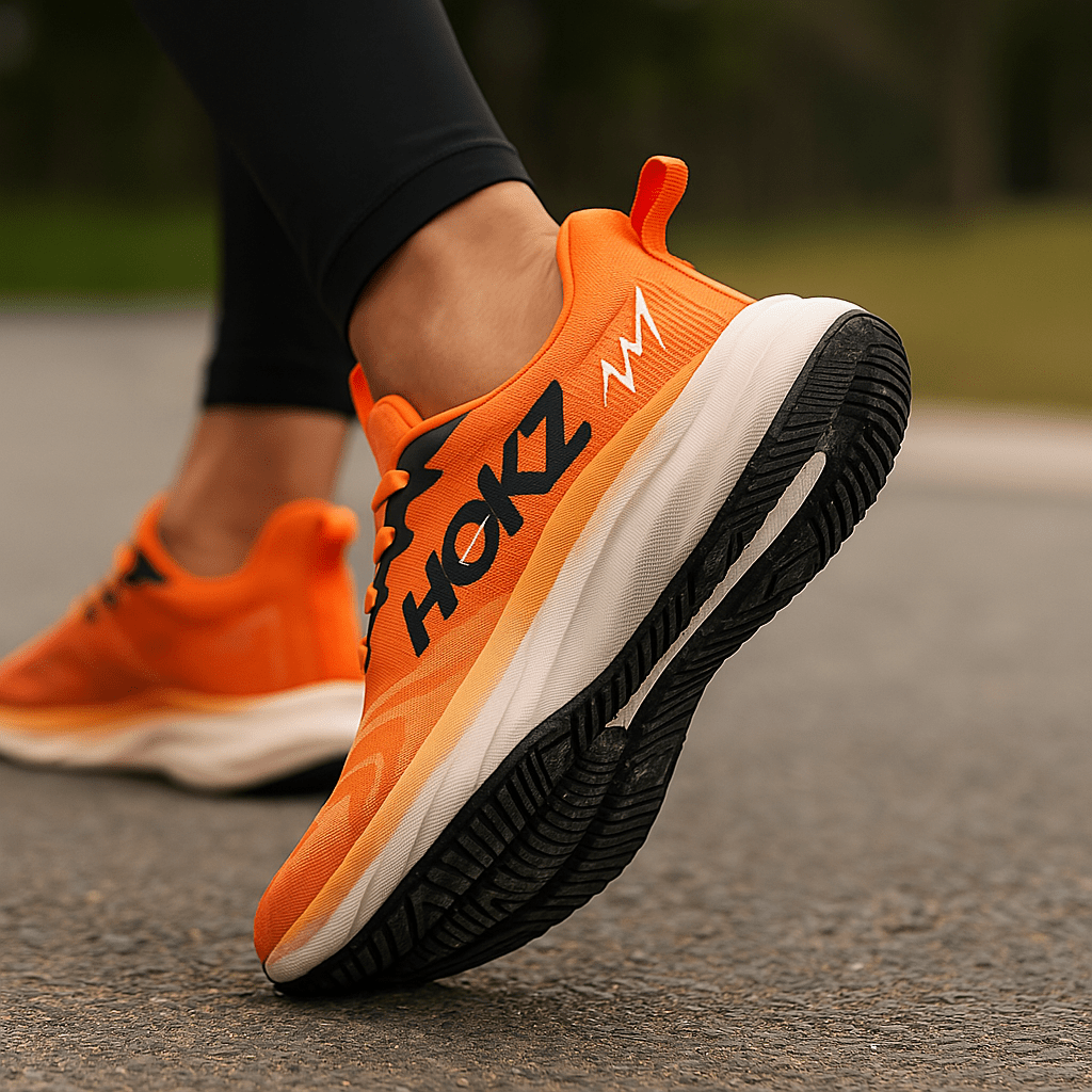 Lightweight Cushioned Running Shoes with Breathable Mesh and Thick Foam Midsole - Image 1