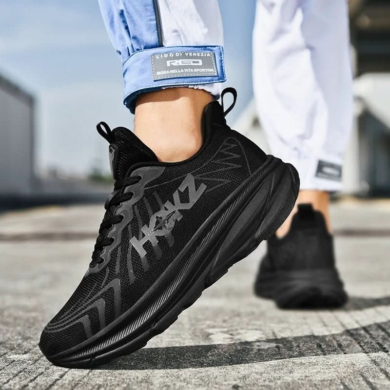 Lightweight Cushioned Running Shoes with Breathable Mesh and Thick Foam Midsole - Image 3