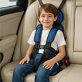 Lightweight Travel Car Seat with Five-Point Harness and Padded Cushioning - Image 1