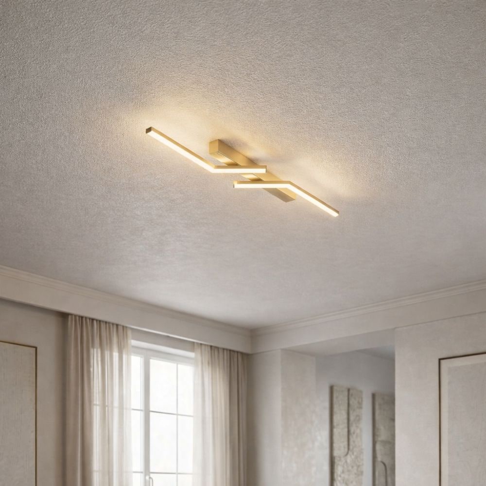 Linear LED Flush Mount Ceiling Light Fixture Dimmable Control and Low Profile Design - Image 12