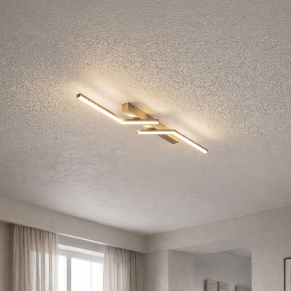 Linear LED Flush Mount Ceiling Light Fixture Dimmable Control and Low Profile Design - Image 13