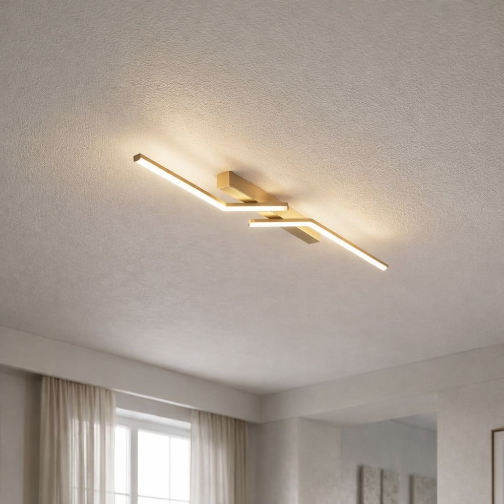 Linear LED Flush Mount Ceiling Light Fixture Dimmable Control and Low Profile Design - Image 14