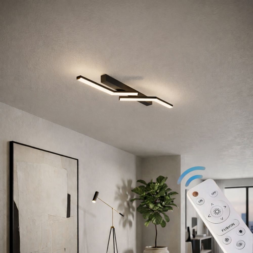 Linear LED Flush Mount Ceiling Light Fixture Dimmable Control and Low Profile Design - Image 20
