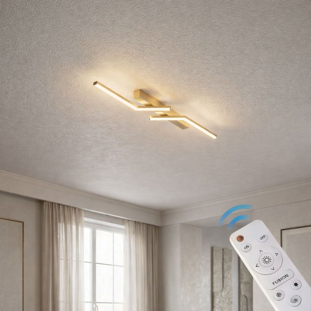 Linear LED Flush Mount Ceiling Light Fixture Dimmable Control and Low Profile Design - Image 24