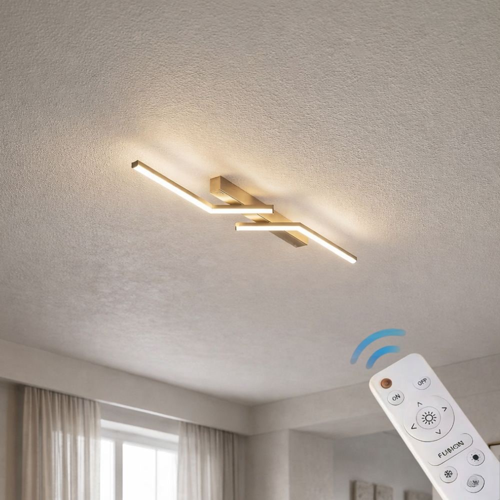Linear LED Flush Mount Ceiling Light Fixture Dimmable Control and Low Profile Design - Image 25
