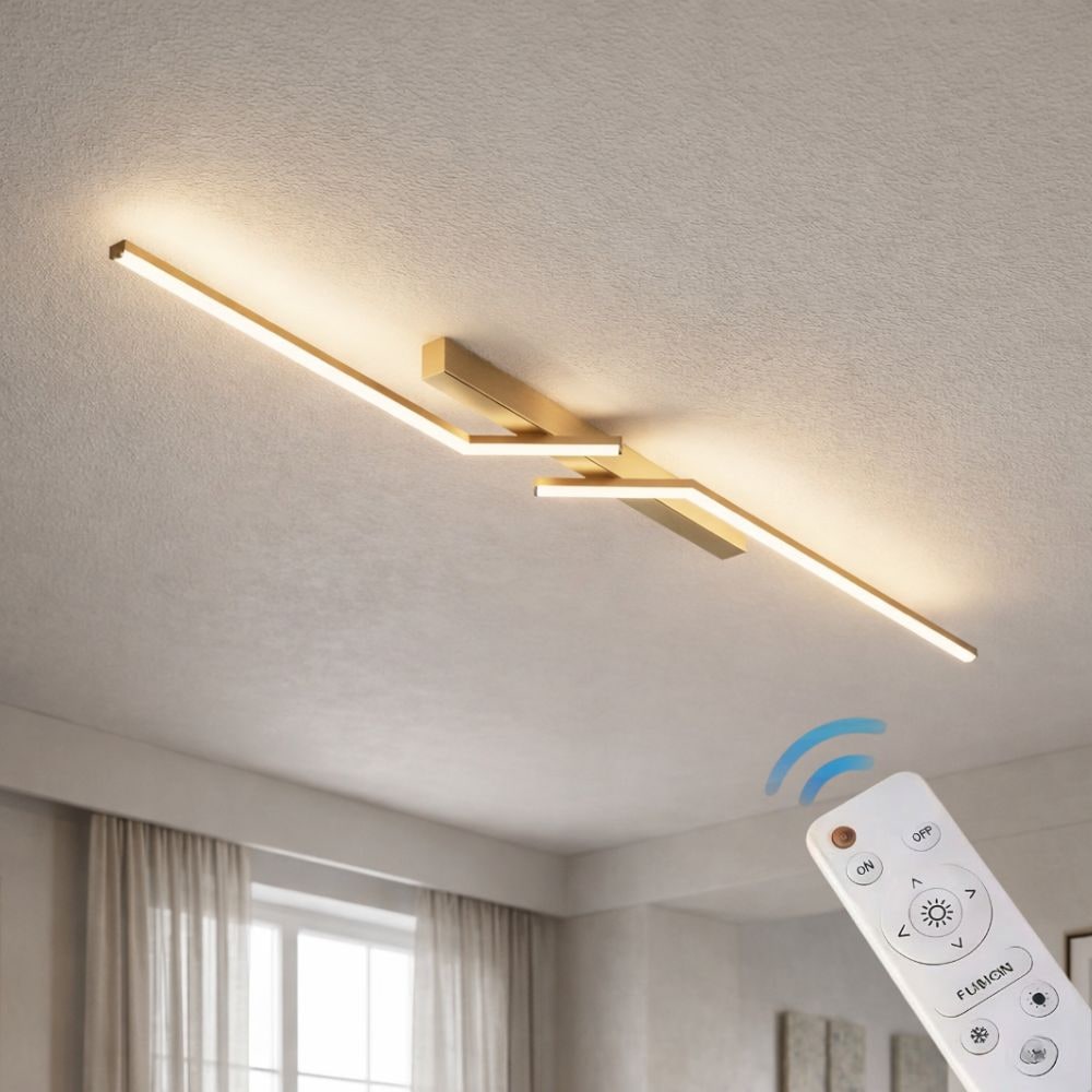 Linear LED Flush Mount Ceiling Light Fixture Dimmable Control and Low Profile Design - Image 27
