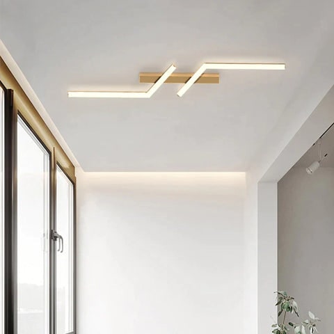 Linear LED Flush Mount Ceiling Light Fixture Dimmable Control and Low Profile Design - Image 3