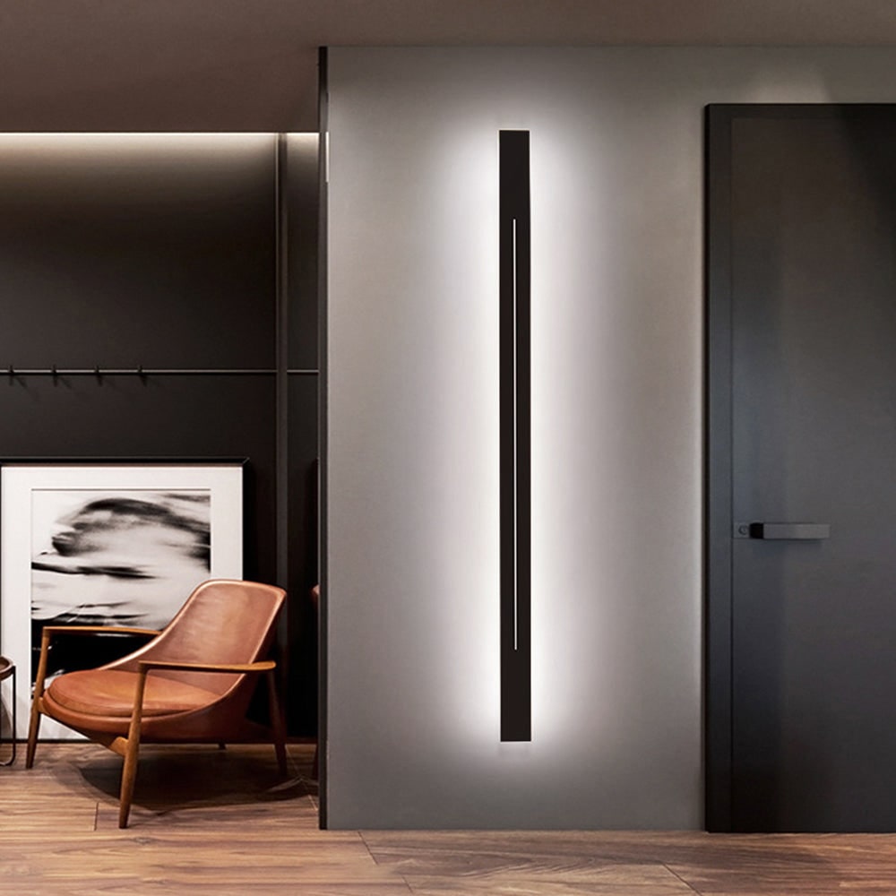 Linear LED Wall Light with Slim Slit Design and Warm White Ambient Lighting - Image 18
