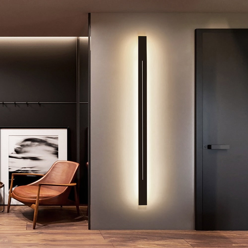 Linear LED Wall Light with Slim Slit Design and Warm White Ambient Lighting - Image 19