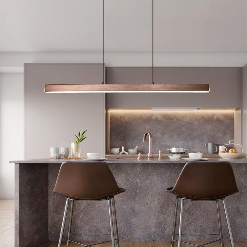 Linear Pendant Light with Adjustable Height for Modern Kitchen and Island Lighting - Image 2