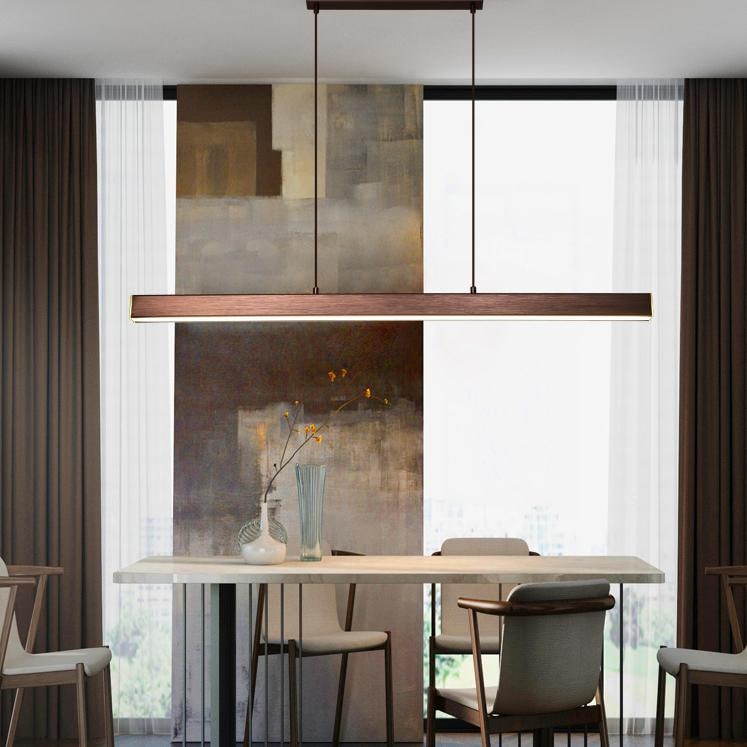 Linear Pendant Light with Adjustable Height for Modern Kitchen and Island Lighting - Image 6
