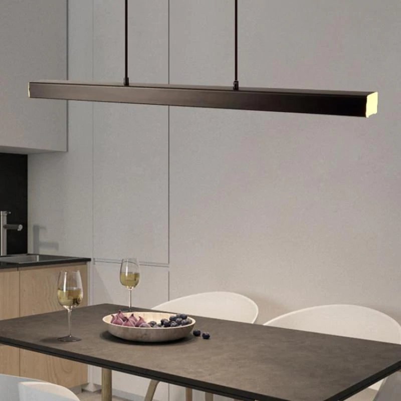 Linear Pendant Light with Adjustable Height for Modern Kitchen and Island Lighting - Image 9
