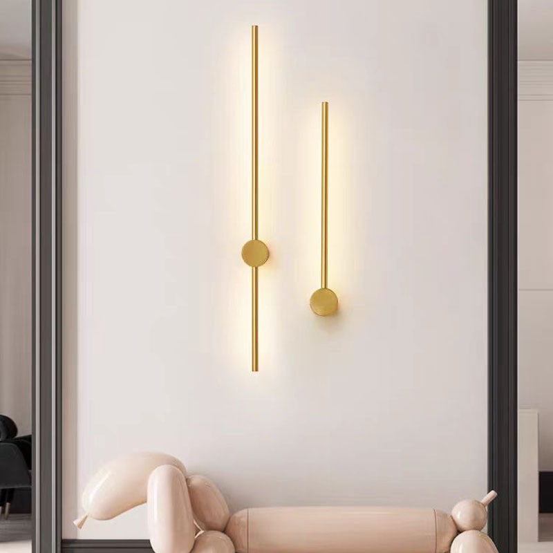 Linear Wall Light with LED Ambient Backlight and Minimalist Modern Design - Image 2