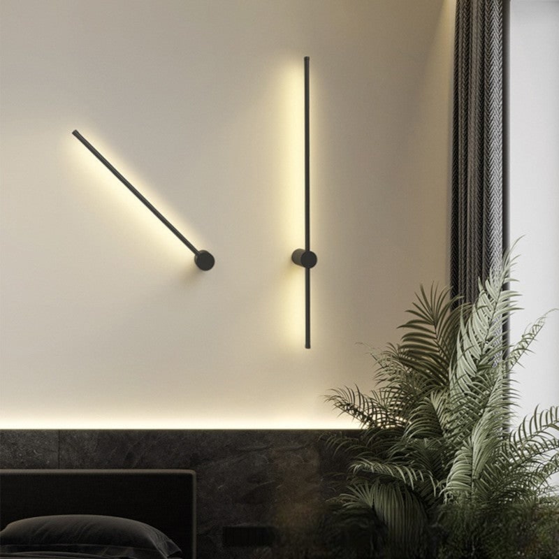 Linear Wall Light with LED Ambient Backlight and Minimalist Modern Design - Image 5
