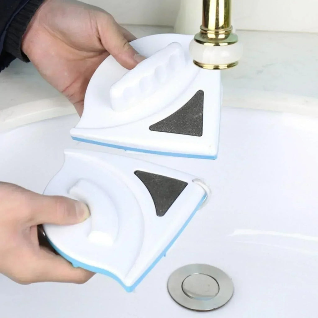 Magnetic Window Cleaner Tool with Double-Sided Squeegee and Safety Rope - Image 10