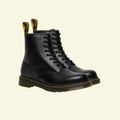 Men's Combat Boots Lace-Up Ankle with Yellow Welt Stitching and Leather Upper - Image 1