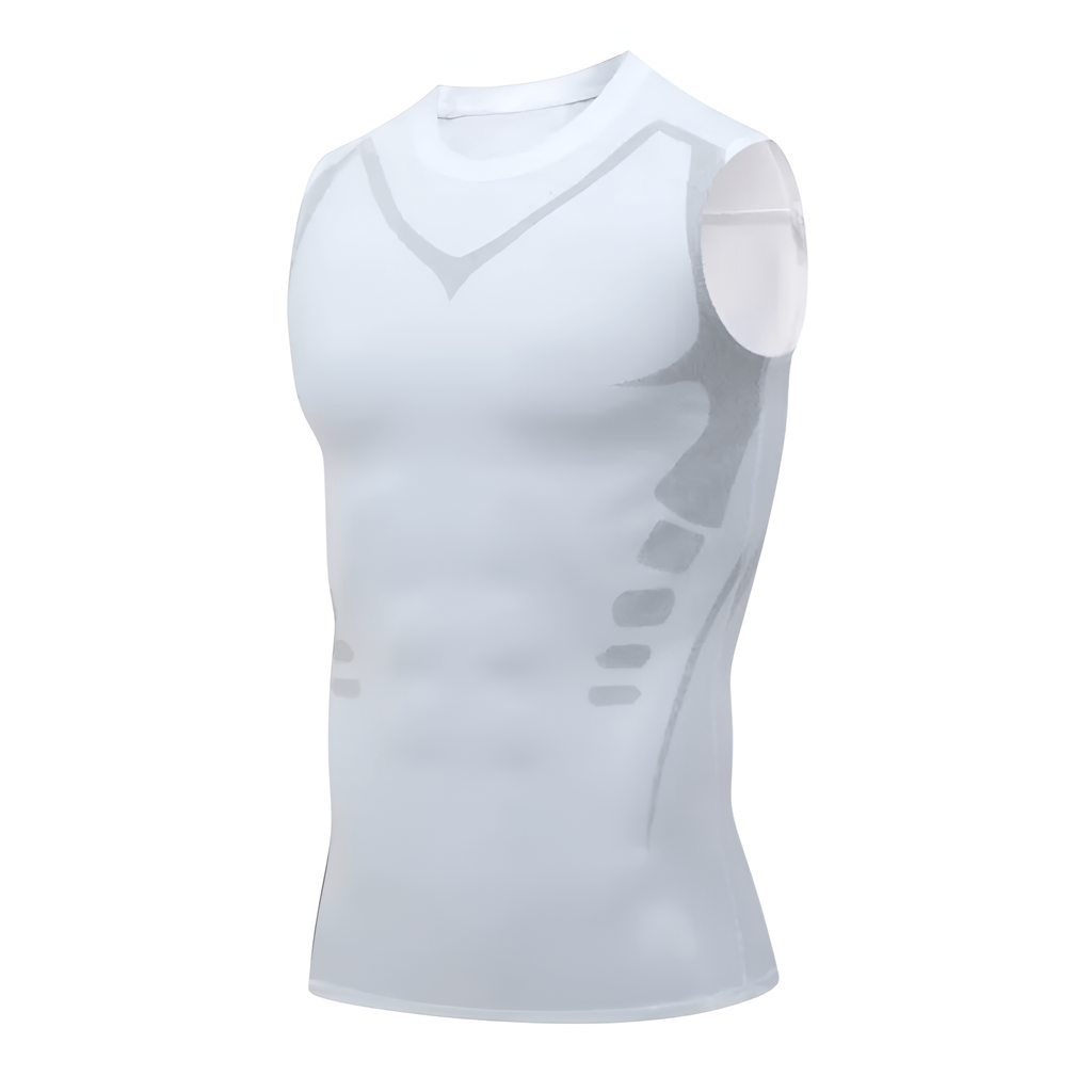 Men's Compression Tank Top Shapewear with Chest Shaping and Seamless Slimming Fit - Image 3