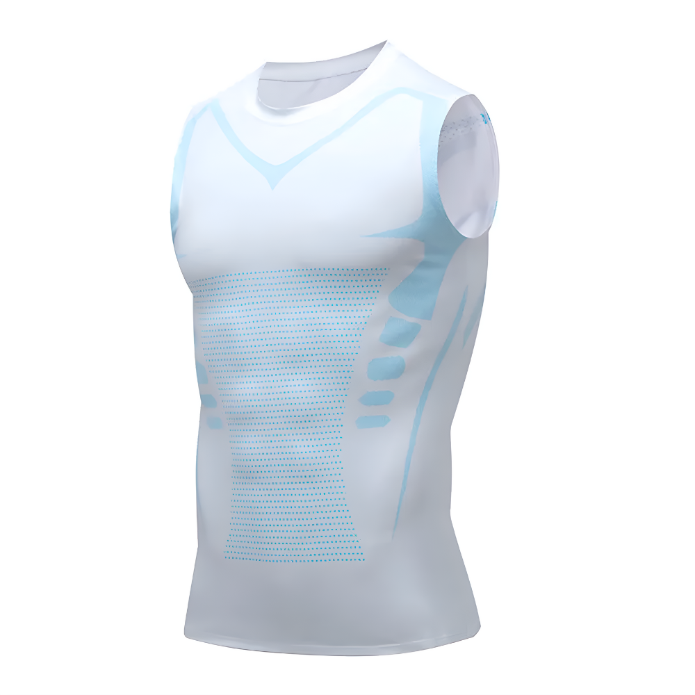 Men's Compression Tank Top Shapewear with Chest Shaping and Seamless Slimming Fit - Image 6