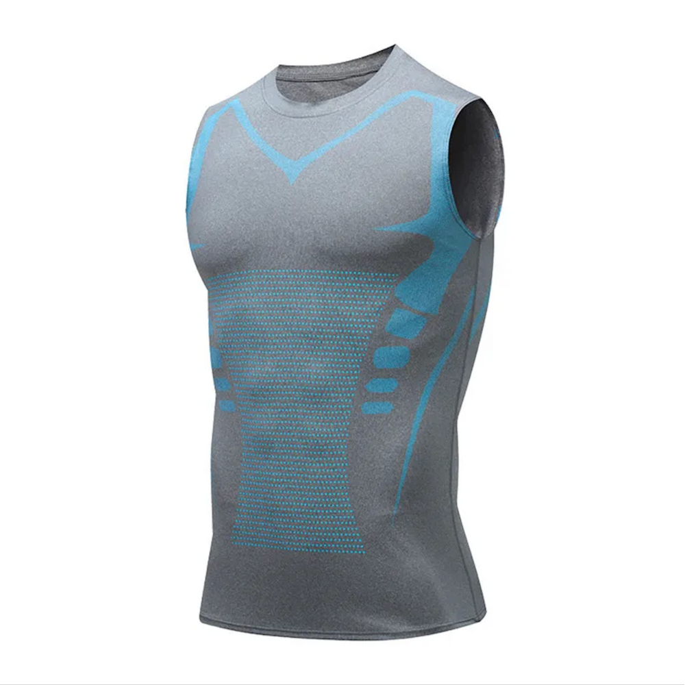 Men's Compression Tank Top Shapewear with Chest Shaping and Seamless Slimming Fit - Image 7