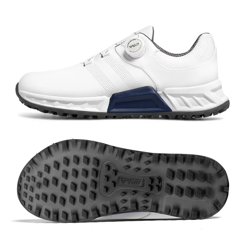 Men's Golf Shoes Spikeless with Dial Lace Closure and Non-Slip Sole - Image 4