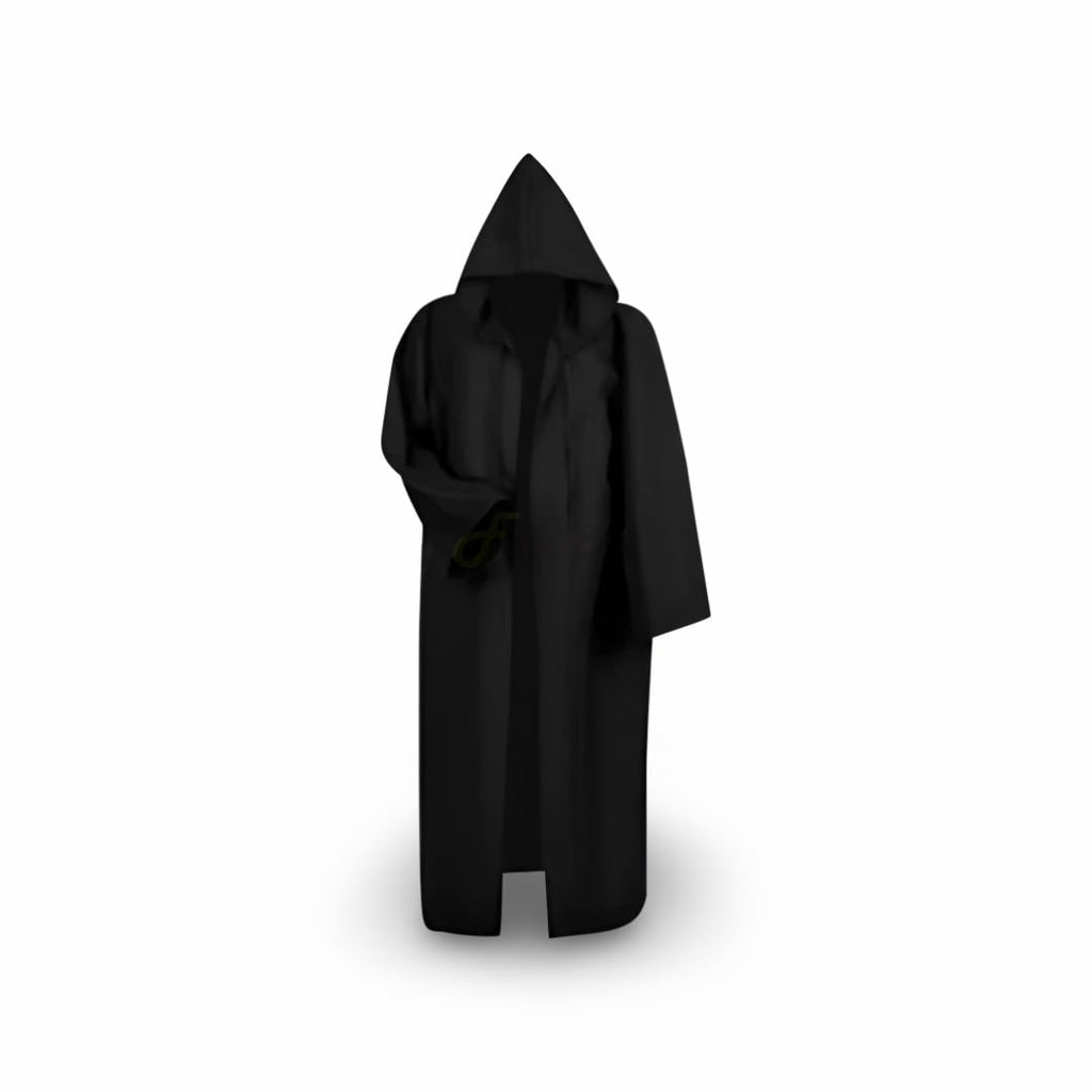 Men's Halloween Medieval Knight Costume with Templar Cross Tunic and Hooded Cape - Image 11