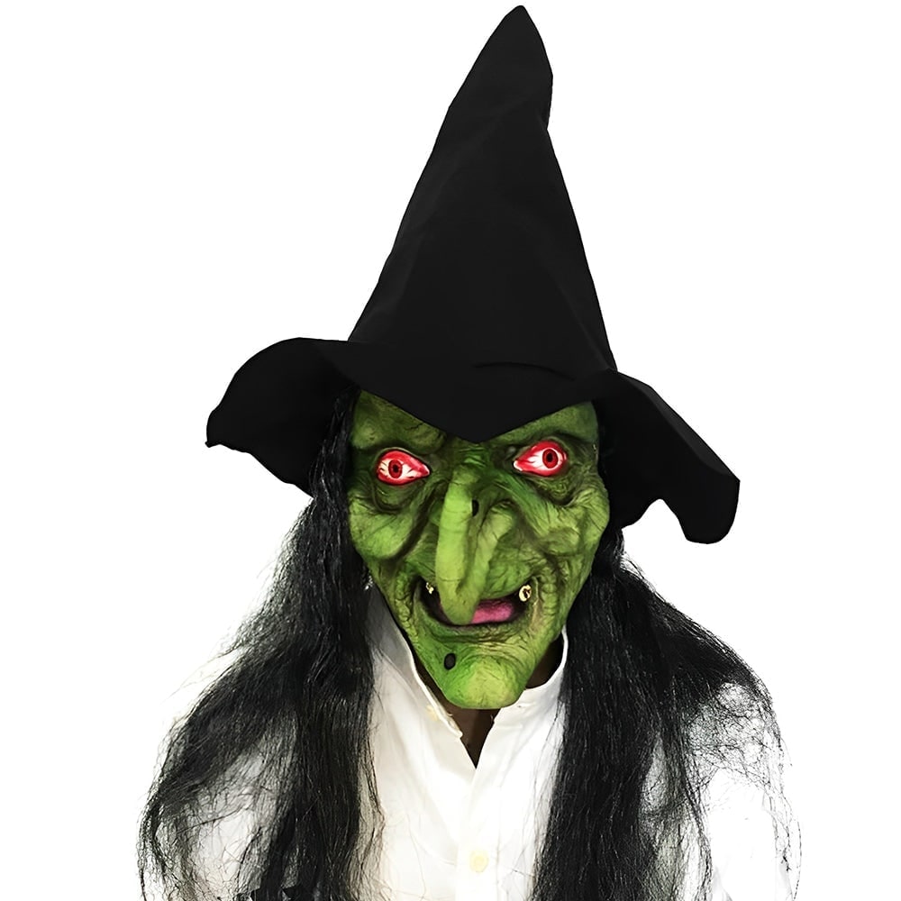 Men's Halloween Silicone Mask Realistic Full Head with Faux Hair and Hand-Painted Details - Image 20