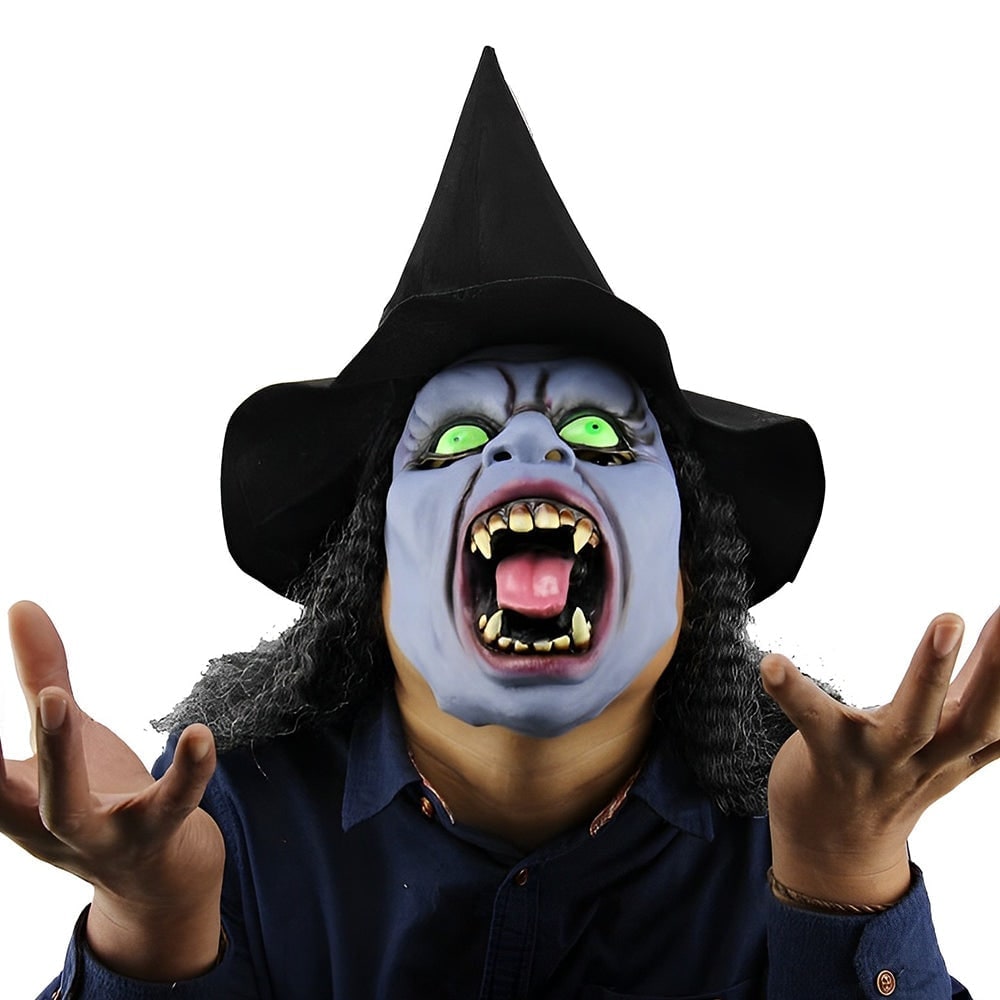 Men's Halloween Silicone Mask Realistic Full Head with Faux Hair and Hand-Painted Details - Image 21