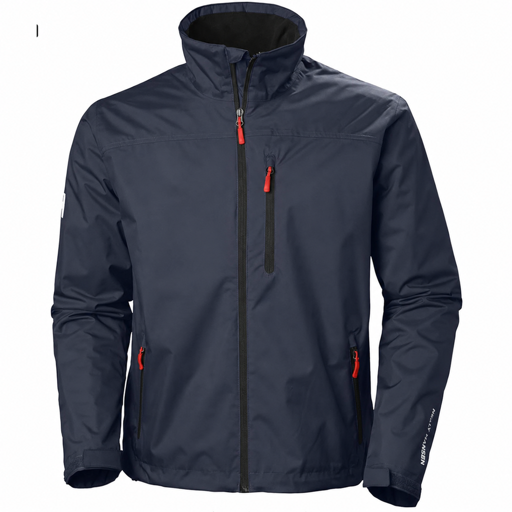 Men's Rain Jacket Lightweight Water-Resistant with Fleece-Lined Collar - Image 3