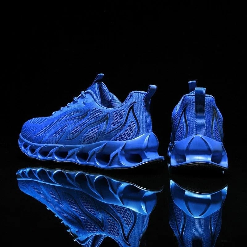 Men's Running Shoes with Breathable Mesh Padded Collar and Blade Sole Technology - Image 1