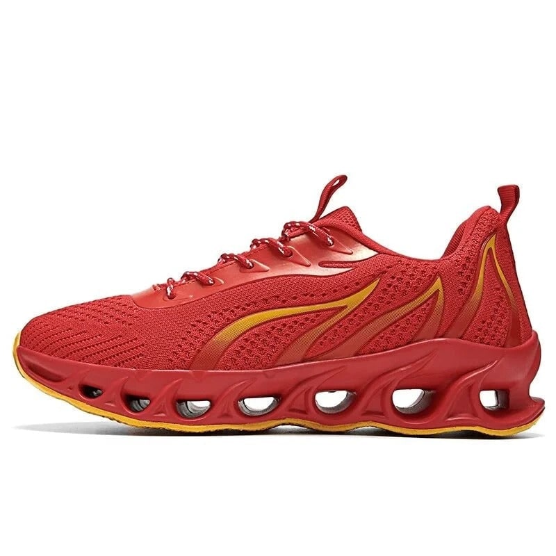 Men's Running Shoes with Breathable Mesh Padded Collar and Blade Sole Technology - Image 4