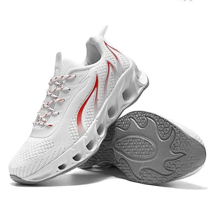 Men's Running Shoes with Breathable Mesh Padded Collar and Blade Sole Technology - Image 8