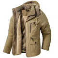 Men's Winter Jacket with Fleece Lining and Detachable Hood Parka Style - Image 1