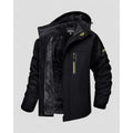 Men's Winter Jackets with Fleece Lining Hooded Design and Water-Resistant Shell - Image 1