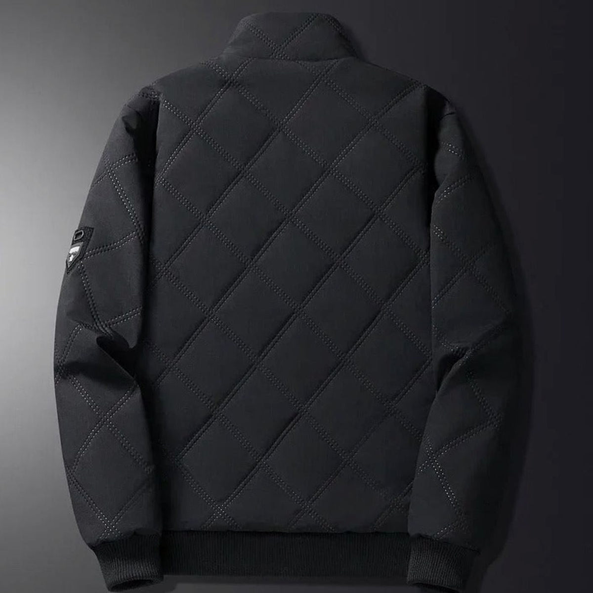 Men's Winter Jackets with Quilted Bomber Shell and Plush Fleece Lining - Image 4