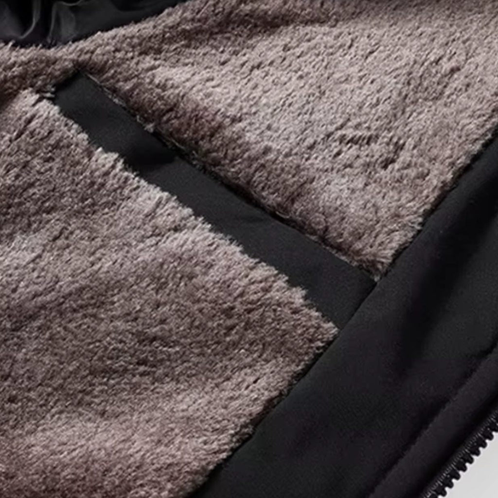 Men's Winter Jackets with Quilted Bomber Shell and Plush Fleece Lining - Image 6