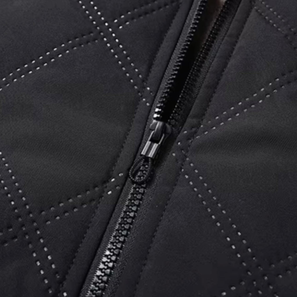 Men's Winter Jackets with Quilted Bomber Shell and Plush Fleece Lining - Image 7