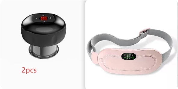 Menstrual Heating Pad Vibration Massage Electric Waist Belt and Digital Display - Image 12