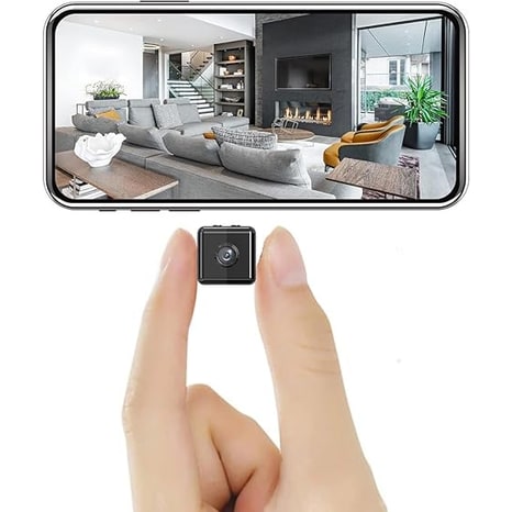 Mini Wireless Security Camera with Night Vision and WIFI Connectivity for Smartphone Viewing - Image 1