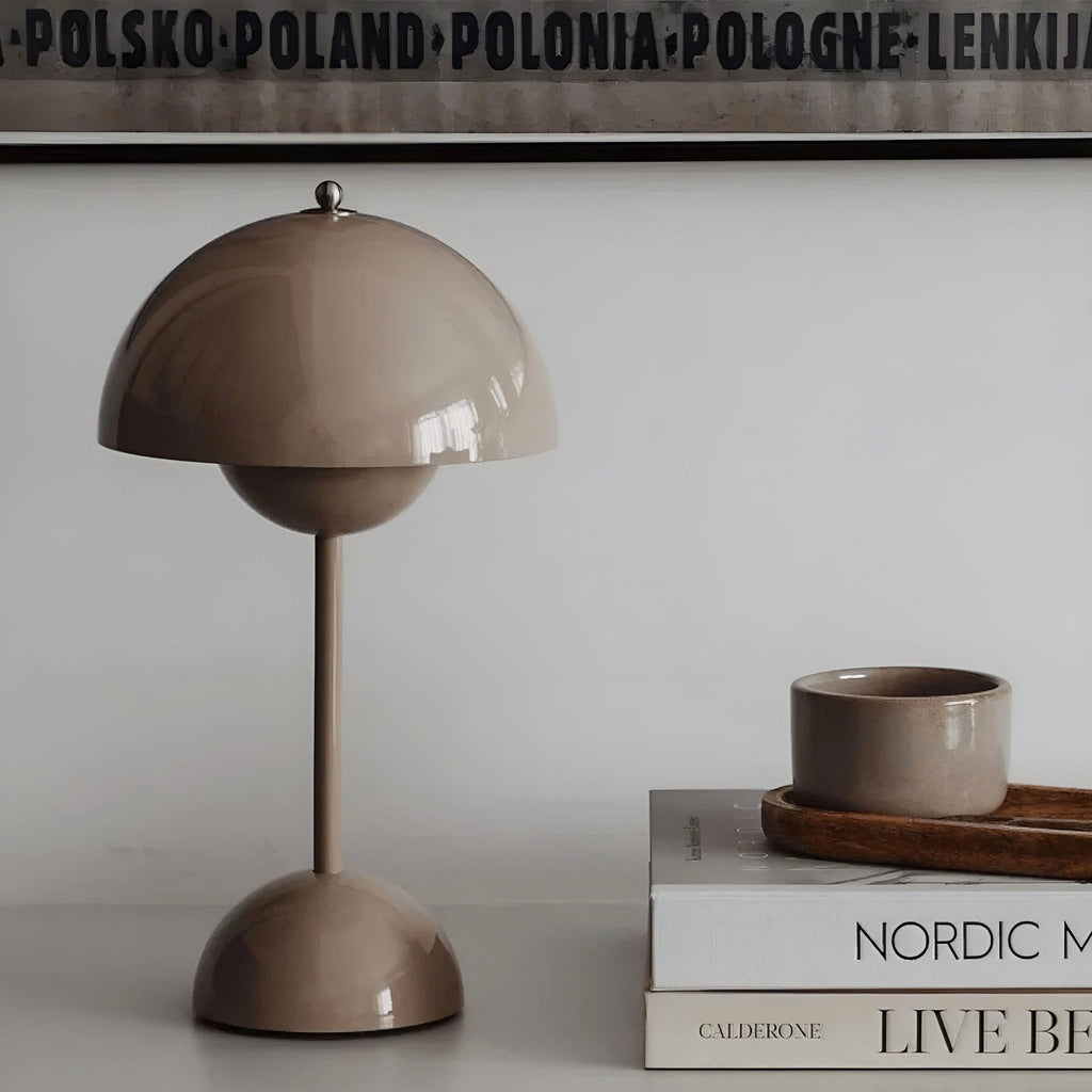 Mushroom Table Lamp with Rechargeable LED Dimmable Light and Cordless Portable Design - Image 17