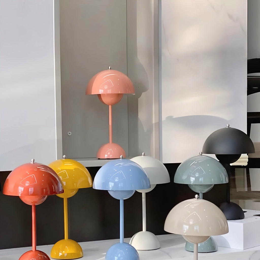Mushroom Table Lamp with Rechargeable LED Dimmable Light and Cordless Portable Design - Image 18