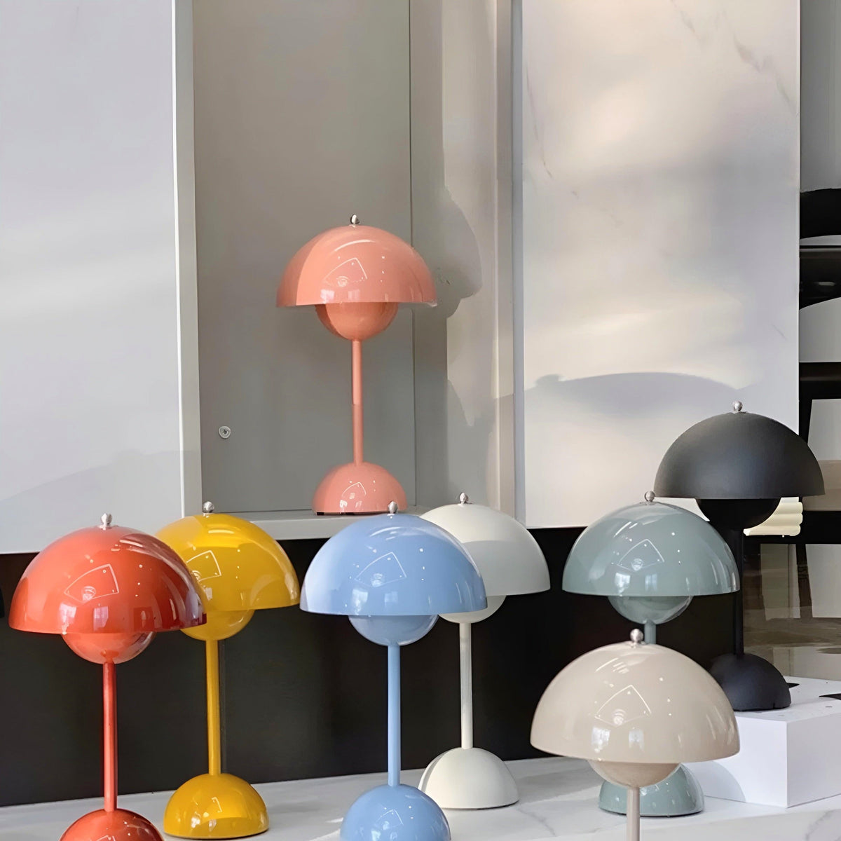Mushroom Table Lamp with Rechargeable LED Dimmable Light and Cordless Portable Design - Image 18