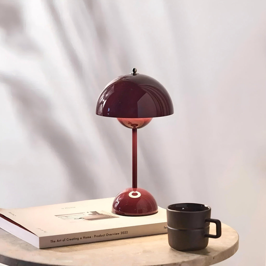 Mushroom Table Lamp with Rechargeable LED Dimmable Light and Cordless Portable Design - Image 20