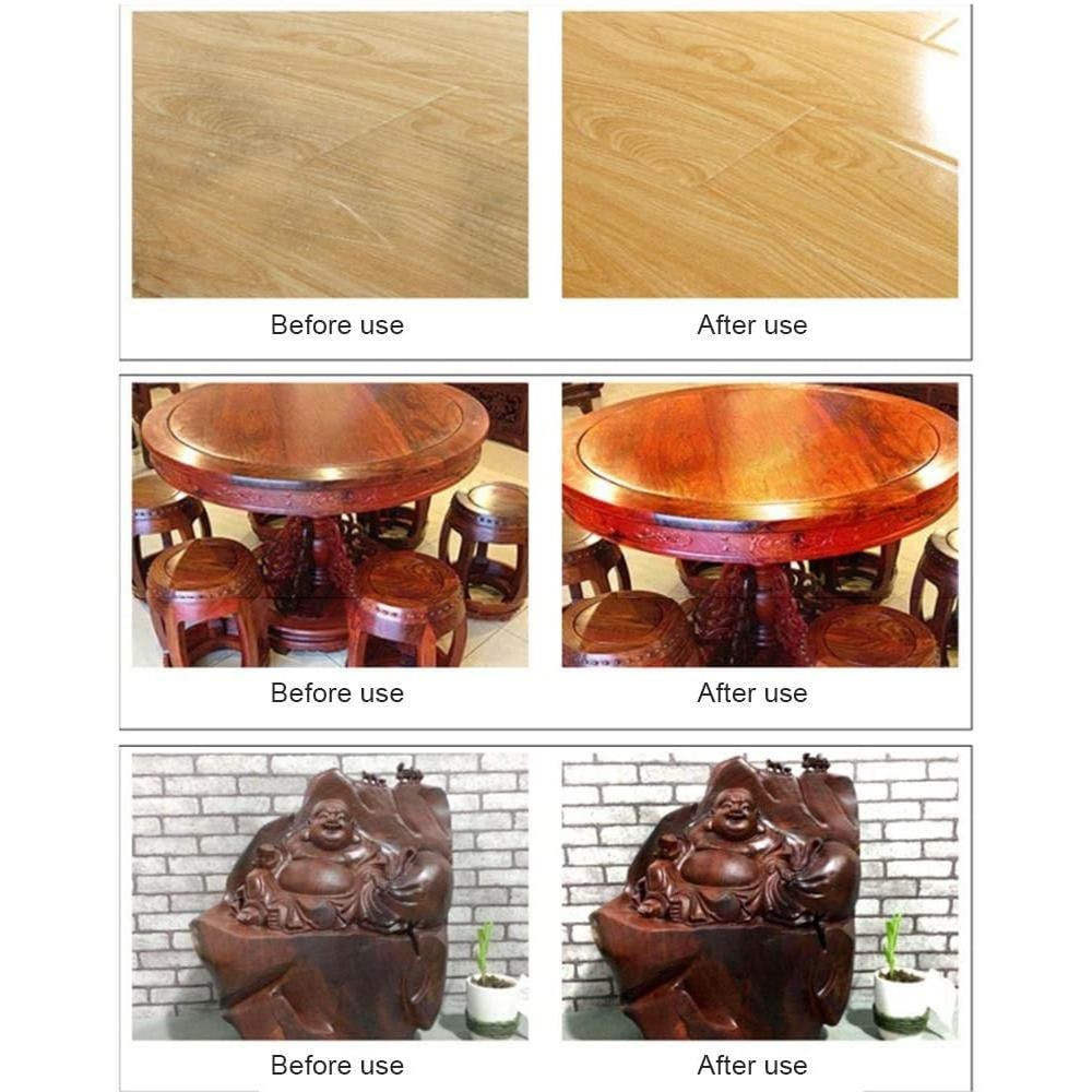 Natural Beeswax Wood Polish Paste for Wooden Furniture 80g Restoring Wax - Image 7