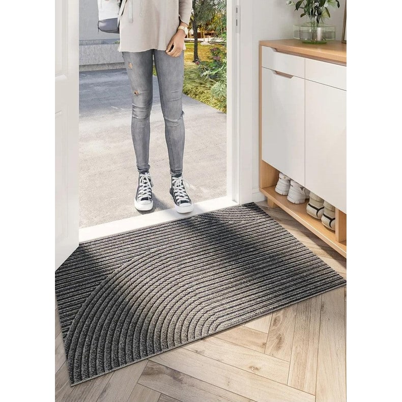 Non-Slip Indoor Outdoor Mat with Textured Dirt-Trapping Surface and Rubber Backing - Image 7