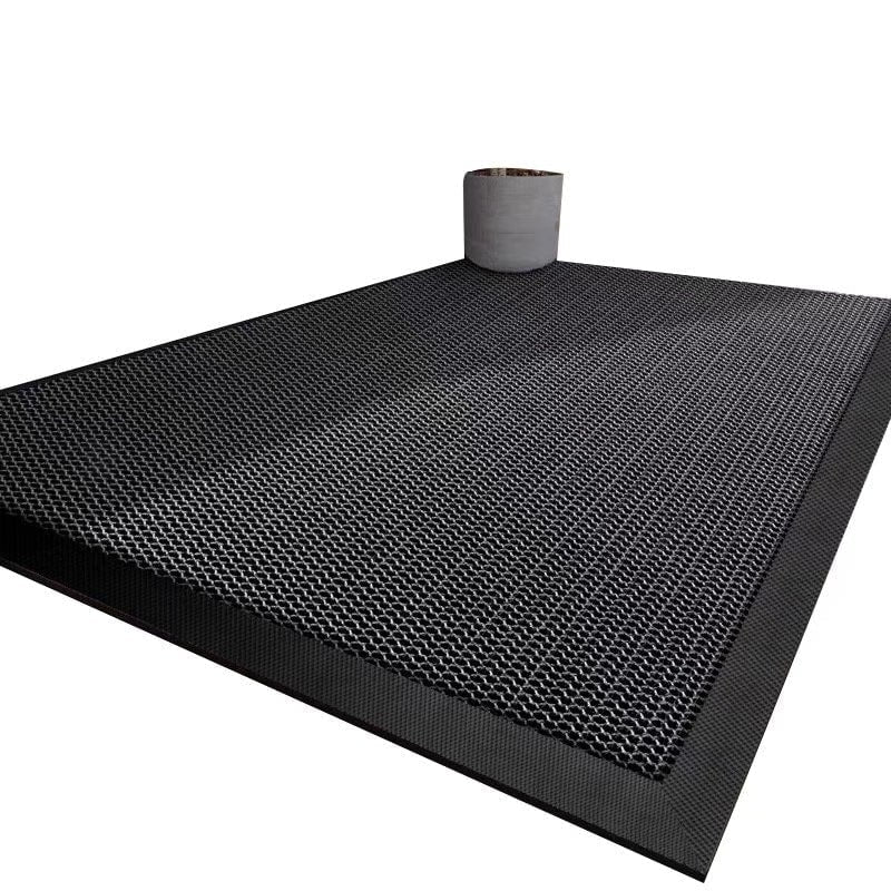 Outdoor Doormat with Coiled PVC Loop Rubber Border and Non-Slip Backing for Front Door Entrance - Image 3