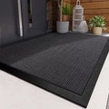 Outdoor Doormat with Coiled PVC Loop Rubber Border and Non-Slip Backing for Front Door Entrance - Image 4
