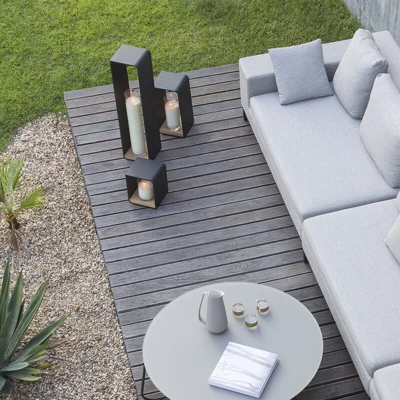 Outdoor Floor Lamp Modern Design with Rectangular Frame for Patio and Garden Lighting - Image 21